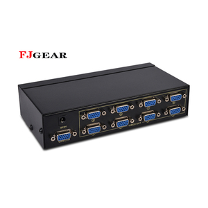 FJGEAR-Divisor de 1 entrada Vga y 8 salidas para ordenador, precio competitivo, Audio y vídeo para el hogar