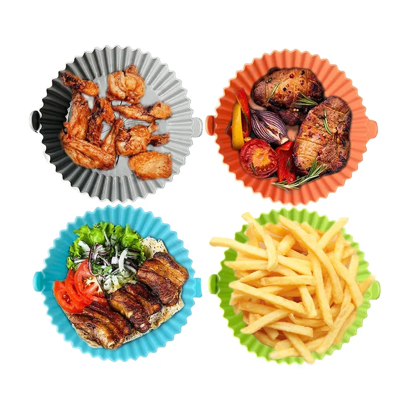 Kitchen Eco Friendly Feature and Oven Plates Dinnerware Baking Tray Oven Air Fryer Silicone Po Silicone Baking Pan Cake Mold