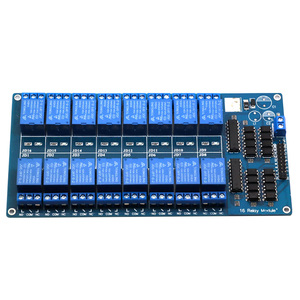 Hot Sales 5V 12V 16-Kanal-Relaismodul-Schnittstellenkarte für Arduino PIC ARM DSP-SPS mit Optokoppler schutz LM2576 Power