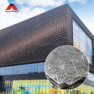 ALUMTIMES materiale di rivestimento decorativo per edifici sistema di facciata esterna in alluminio 3d per progetto di facciate continue in cina - Product Image 2
