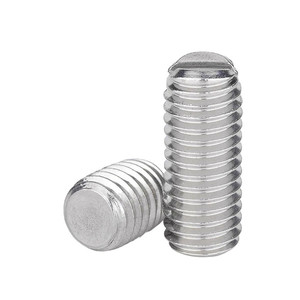 Özel M2 2.5 M3 M4 M5 M6 DIN551 paslanmaz çelik Grub vidalar M2 X 6mm oluklu kafa düz nokta seti vida - Product Image 6