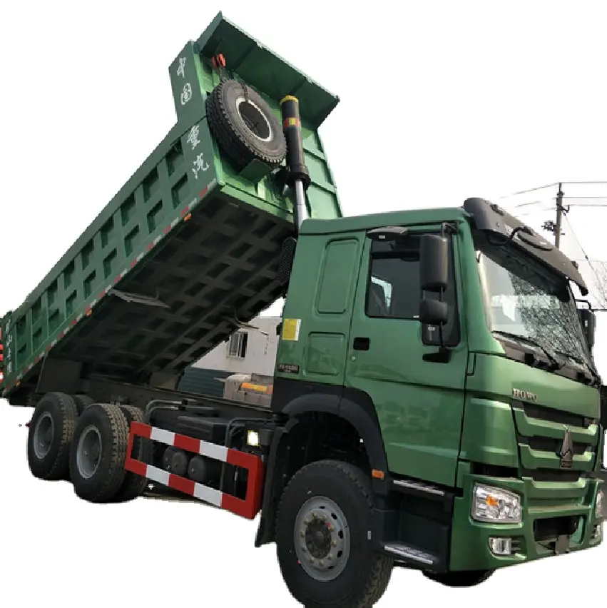 Camión volquete Sinotruck 50 toneladas 6x4 camión pesado 2024 nuevo Manual 6*4 camión volquete Howo a la venta 371HP 10 Wheeler Tipper