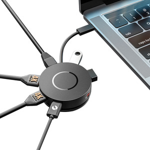 Fabrika toptan 7 in 1 yerleştirme istasyonu hub, OEM ODM USB C HUB yerleştirme istasyonu ile Ethernet adaptörü ve 100W PD şarj - Product Image 6