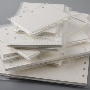 A4 A5 A6 A7 B5 Insertar Recargas 6 Agujeros Carpeta de anillas de hojas sueltas Núcleo interno 100g páginas de papel para Diario planificador diario - Product Image 4