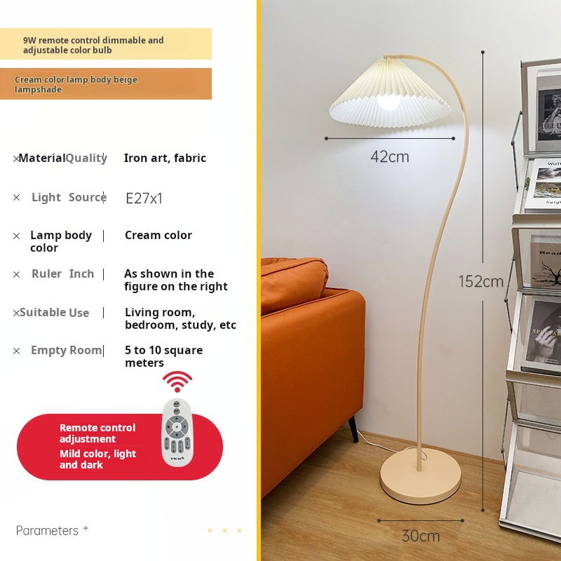 Abat-jour beige avec télécommande