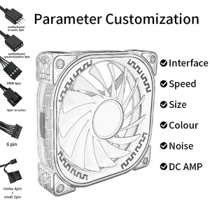 Ventola di raffreddamento RGB con Design a specchio infinito 3pin/4pin interfaccia 5V ARGB costruzione blocchi Splice ventilatori per PC da gioco LED aria raffreddamento CPU