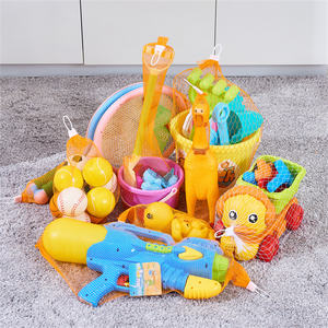 Pochettes en maille de polyester biodégradable de vente chaude pour jouets sacs en maille d'emballage de filet avec service de traitement de coupe de fermeture de perle - Product Image 6