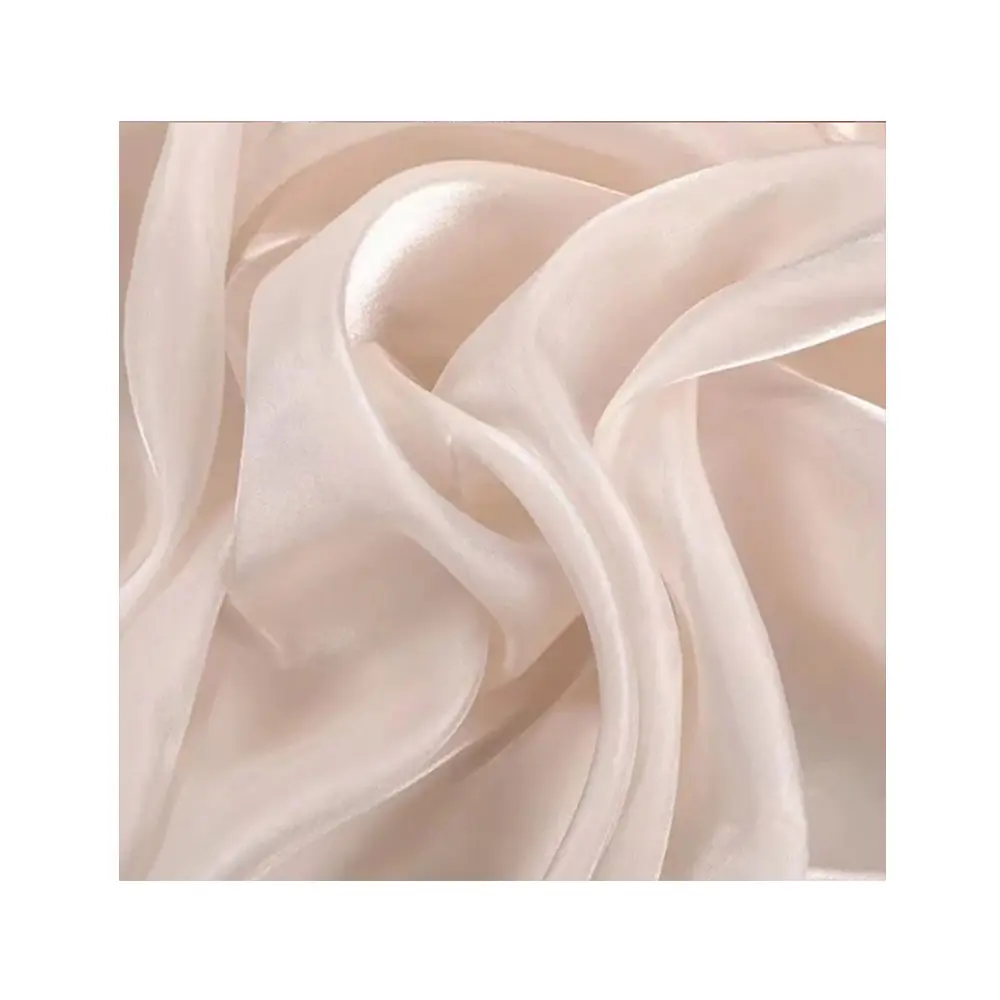 Hot Sales Lightweight Fabric Polyester Satin Silk Organza Fabric for Woman Dress Cloth
