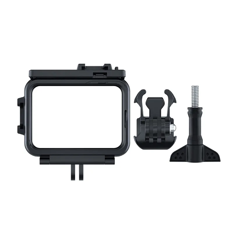 Voor Standaard Gopro Hero 10 9 Black Action Camera Accessoires Standaard Beschermende Behuizing Frame Case Met Base Gesp Lange Schroef