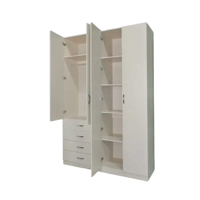 Estilo americano madeira barato laminado desenhos moderno quarto conjunto de armazenamento guarda-roupa armário