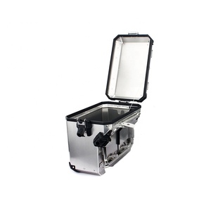 52L Motorcycle Side Tail Boxes Black <strong>Silver</strong> Aluminum Case Box Waterproof <strong>Trunk</strong> for ADV GS1200 - Product Image 6