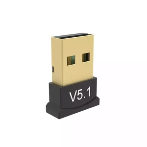 无线迷你USB 5.1音频加密狗和适配器兼容音乐发射器和接收器，适用于电脑扬声器鼠标笔记本电脑