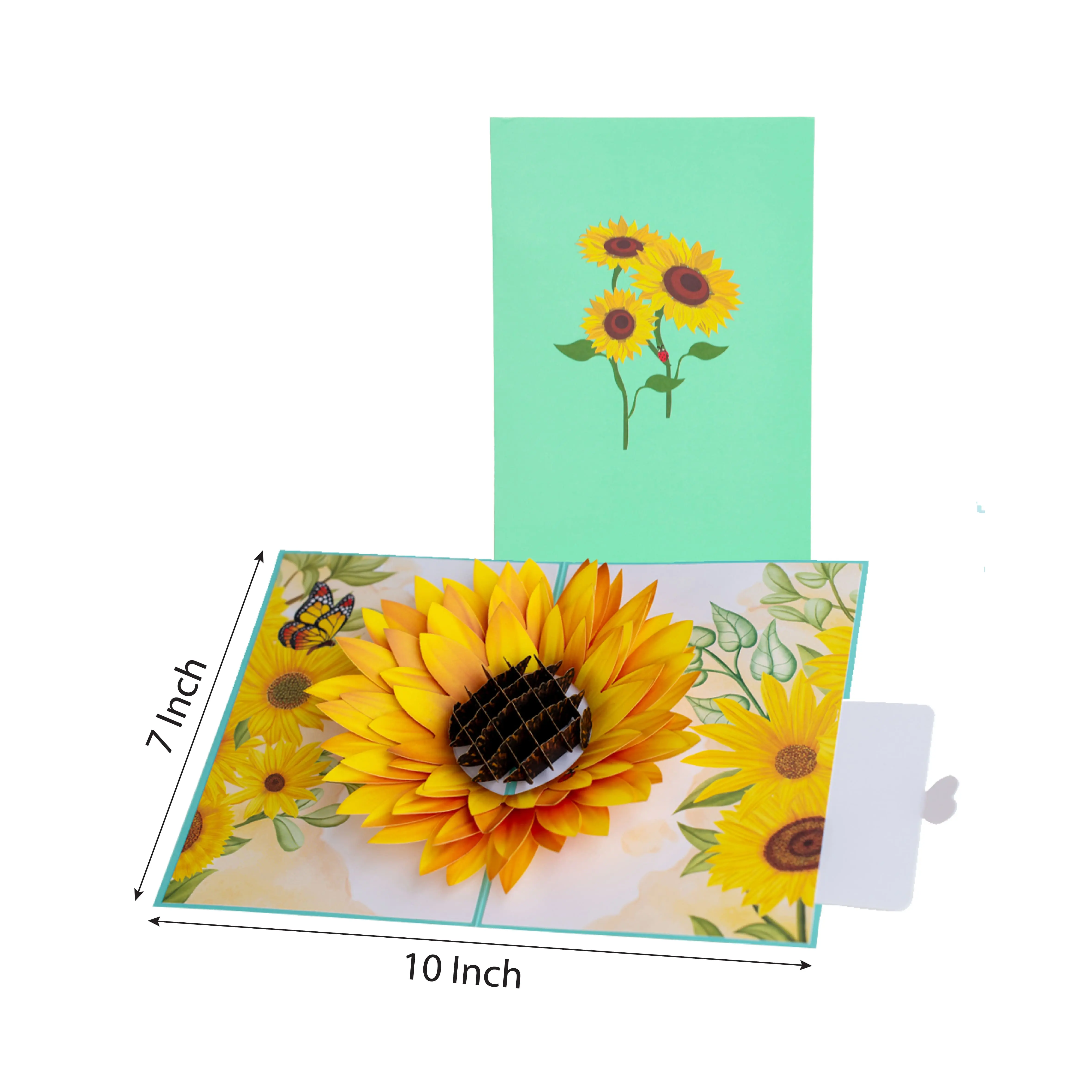 Wholesale Pop-up Card Model Lily Bouquet Mother's Day Card Gift For Holidays Manufacturer Vietnam Custom 3D Card