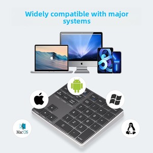 Office Thin Light Portable Accounting 2.4GHz for <strong>Bluetooth</strong> Silent Wireless <strong>Numeric</strong> 35-Key Rechargeable Mini <strong>Keypad</strong> for Laptop - Product Image 3