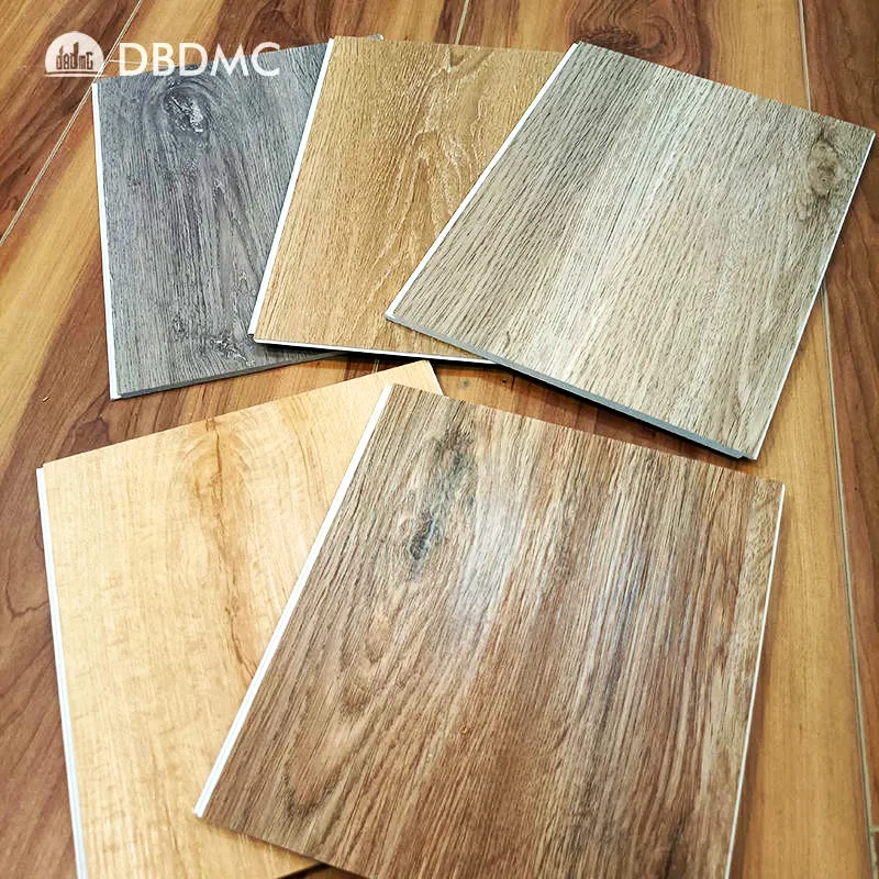 4mm 5mm 6mm SPC vinyl floor click interlocking PVC floor tiles wooden texture SPC floor