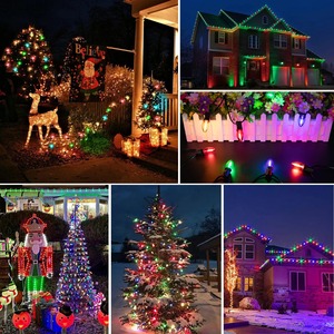 C7 Mini Led al aire libre cadena de luces reemplazar bombillas 1W Multicolor inastillable plástico E12 candelabro Base para fiesta en el patio trasero - Product Image 6