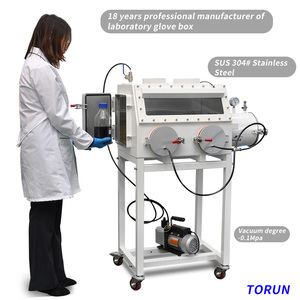 Hộp Đựng Găng Tay Chân Không Dùng Pin Chất Nguy Hiểm Phòng Thí Nghiệm Áp Suất Tiêu Cực Bằng Thép Không Gỉ Để Bàn Phòng Thí Nghiệm - Product Image 2