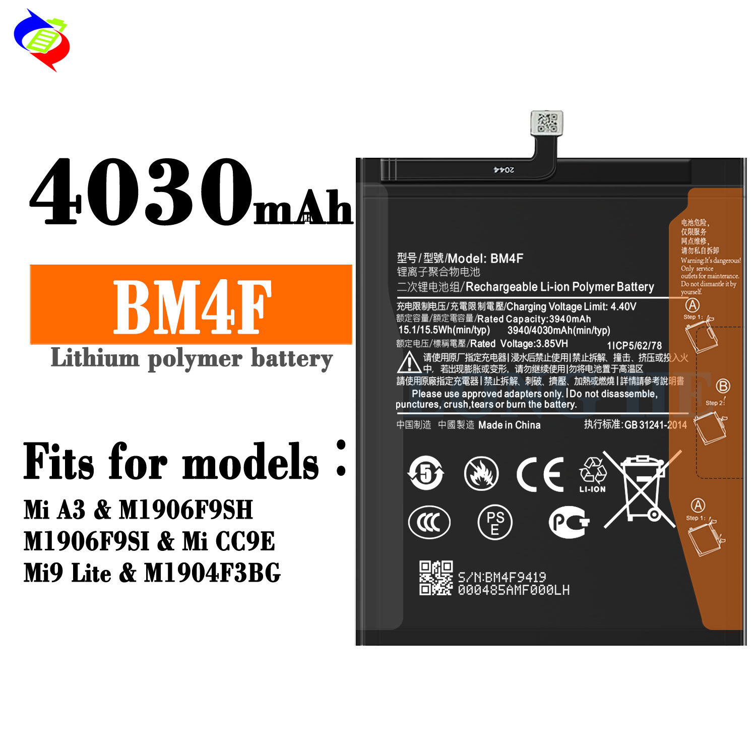 for XIAOMI 9lite/A3