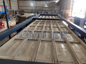 OMT de cubierta de acero inoxidable directo de hielo máquina de fabricación de bloques 3ton bloque de hielo maker para helados comestibles