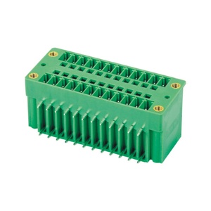15EDGRHM-3.81MM <strong>double</strong> layer <strong>double</strong> row bent pin pull-out terminal <strong>block</strong> with ears - Product Image 1