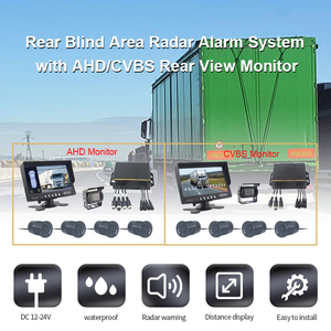 Heavy Duty Vehicle 7 Inch HD Reversing <strong>Camera</strong> Monitor Radar System With 4 <strong>Sensor</strong> - Product Image 6