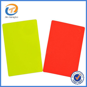 Mới bán buôn thể thao bóng đá bóng đá trọng tài Ví máy tính xách tay màu đỏ Thẻ vàng cảnh báo thẻ - Product Image 3