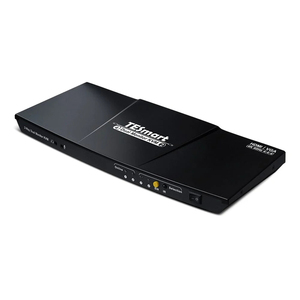 TESmart HDMI + VGA KVM交换机2端口，用于2 PC 2显示器显示器4K60Hz，带EDID K & M直通视频切换器KVM控制台