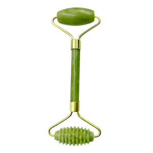 Yeşim rulo yüz güzellik kozmetik yüz cilt masaj aleti masaj aleti orijinal el sanatları doğal yeşil yeşim Gua sha - Product Image 3