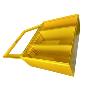 แผ่นเหล็กสีเหลืองติดผนังขนาดใหญ่ที่มีตะขอแบบถอดได้ - Product Image 2