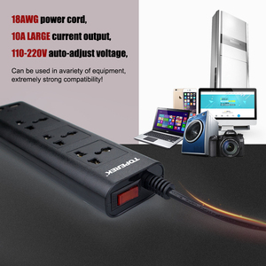 Potencia universal 3 banda multi-funcional hembra macho Salida de doble cargador USB - Product Image 4