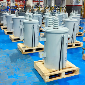 Hochwertiger einphasiger 25KVA-Spotransformator 13,8 kV 120/240V Säule montiert mit 115kV 10kV 132kV Eingang 440V 380V Ausgang - Product Image 6