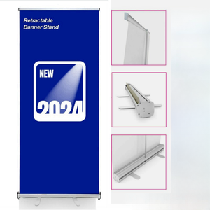 Hot bán tiêu chuẩn 80x200 cuộn lên biểu ngữ quảng cáo hiển thị có thể thu vào Pop <span class=keywords><strong>Up</strong></span> biểu ngữ kéo lên biểu ngữ đứng - Product Image 2