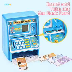 View Larger Image Add to Compare Share Children'<strong>s</strong> Mini Saving Money <strong>Box</strong> <strong>Toys</strong> Coin Bank Fingerprint Password ATM Card Machine <strong>S</strong> - Product Image 2