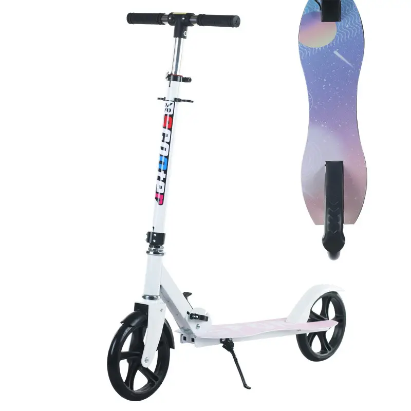 2023 नई पर सवारी खिलौने बच्चों बच्चों बच्चे लात स्कूटर पैर स्कूटर पु पहिया के साथ अधिकतम शरीर विरोधी घुमाव बॉक्स पैकिंग नायलॉन रबर
