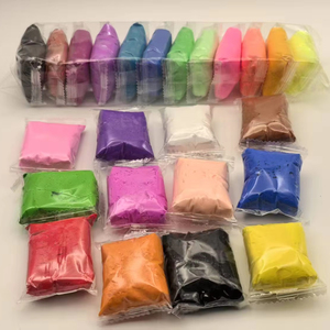 ชุดดินเหนียวมหัศจรรย์12สีแสงพิเศษอากาศแห้งดินน้ำมันนิ่มดินน้ำมันอัจฉริยะการสร้างแบบจำลองอากาศแห้ง