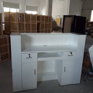 佛山伟大工厂现代设计办公室粉色柜台桌商业接待处零售商店 - Product Image 5
