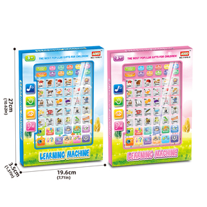 2024 nuevo ordenador portátil inteligente para niños multifuncional educación temprana máquina de aprendizaje de inglés pantalla táctil tableta Juguetes - Product Image 4