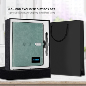 Power Bank <strong>Note</strong> Book A5 LEATHER Diary <strong>Notebook</strong> Cover <strong>with</strong> Wireless Charger Custom Led logo Different Light <strong>Color</strong> Flash Notepad - Product Image 4