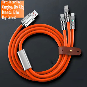 3 in1タイプC8ピン電話マイクロUSBOD6.0ワイヤーコード急速充電データケーブルfori for samsung for phone - Product Image 4