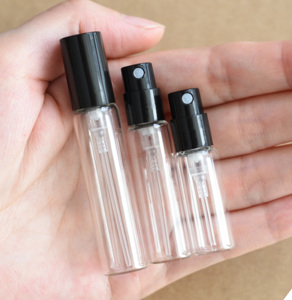 HeLun Factory 2ml 3ml5mlサンプルテスター圧着ネック香水ガラス瓶スプレーカバー付き - Product Image 3