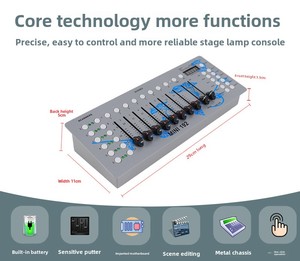 Nuovo Mini palco luci di controllo Dmx Controller 192 Console di illuminazione portatile per DJ Stage Light Party Dmx Controller - Product Image 5