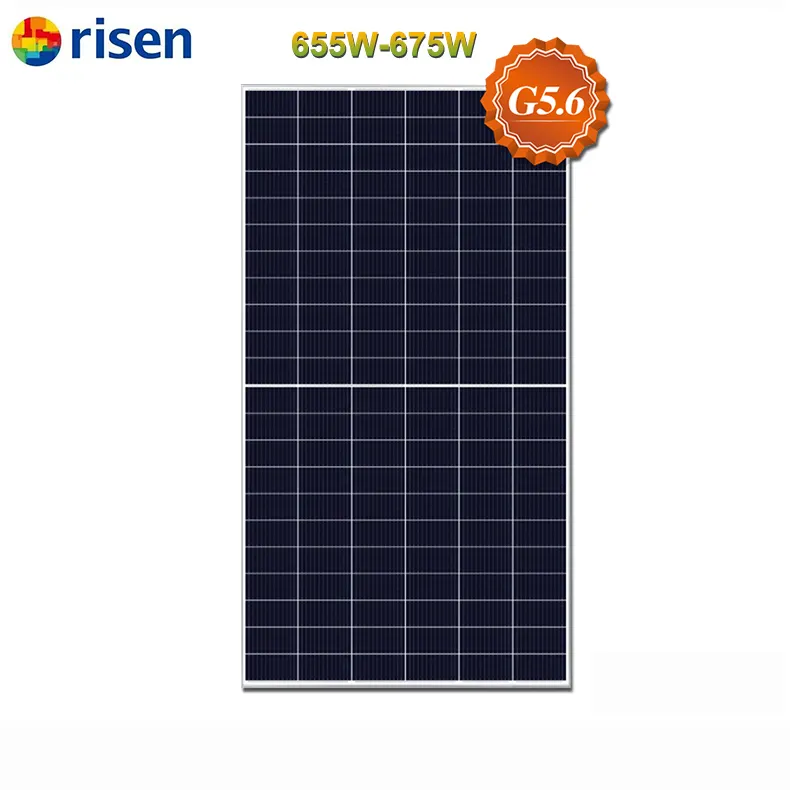 Tăng Tier 1 655W 660W PV mô-đun năng lượng mặt trời di động bảng điều khiển 120 nửa tế bào Mono công suất cao 665W 670W 675W năng lượng mặt trời bảng điều khiển
