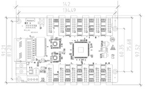 Экран дисплея СИД huidu контрольная карта HUB75E порт принимающая карта HD-R712 - Product Image 3