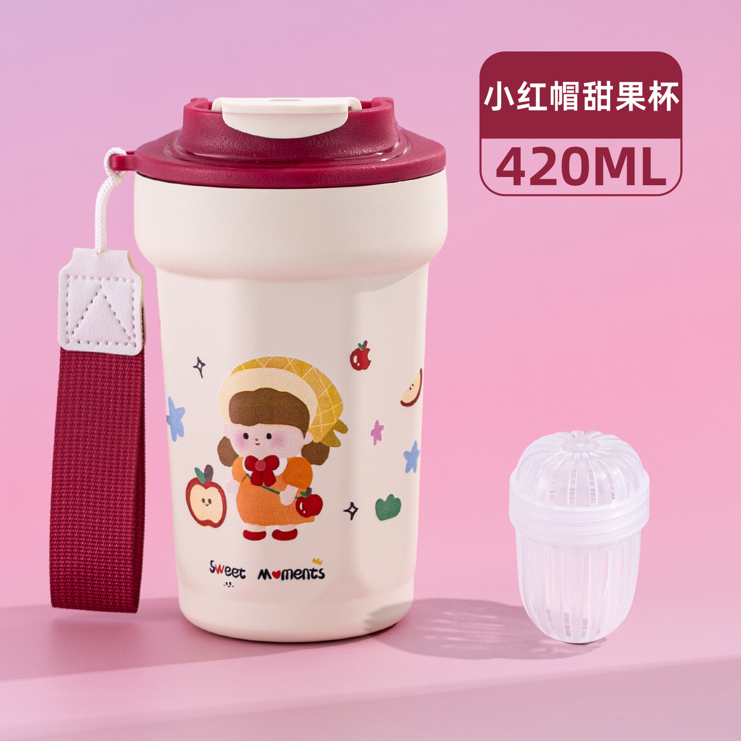 Red and white - with illustration