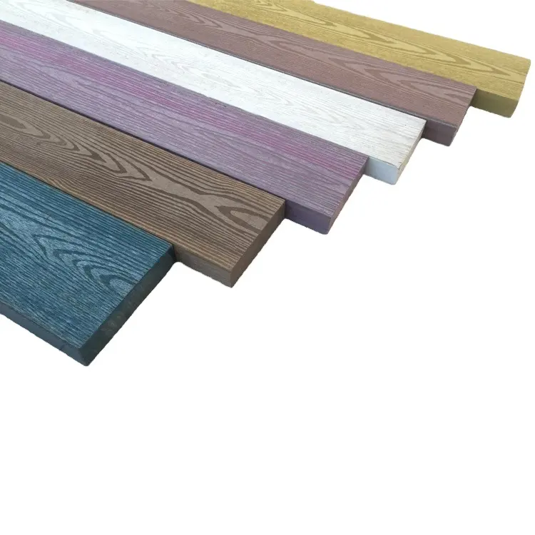 Superficie de madera de polietileno hdpe, tablones de madera de plástico para exteriores, reciclada directa de fábrica