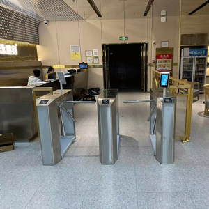304sus impronta digitale, gettoniera sistema di controllo di accesso a 3-braccio tornello di alta sicurezza automatico treppiede tornello - Product Image 1