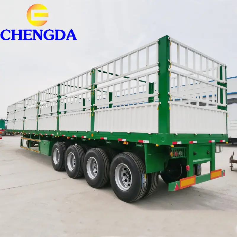 Chengda 4 essieux 40 tonnes remorque Cargo et utilitaire à vendre
