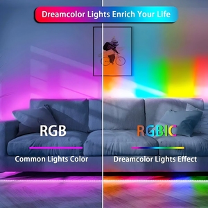 APP制御スマートLED RGB電球Tuya WiFi壁ランプRGBICライトバー付きモダンなDIY LEDライト音楽室またはリビングルーム用 - Product Image 4