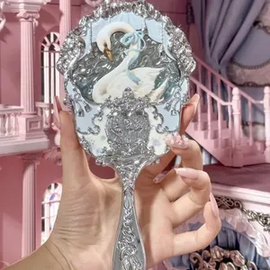 Çiçek biliyor ayna Moonlight Mermaid koleksiyonu el ayna sınırlı beyaz mavi pembe çikolata peri ayna