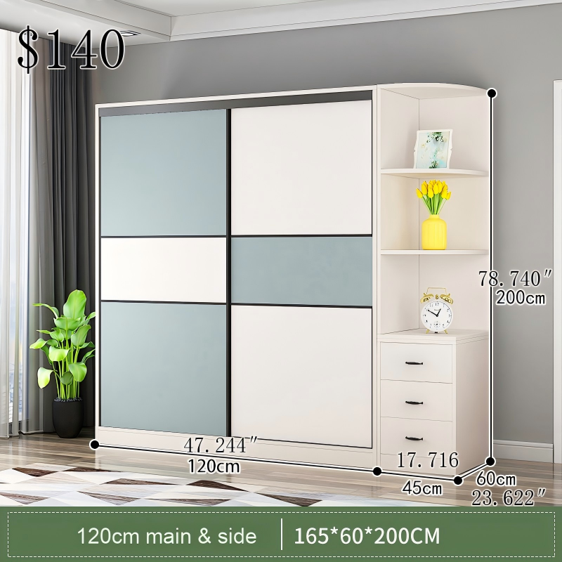 Armoire + armoire latérale 120*60*200H
